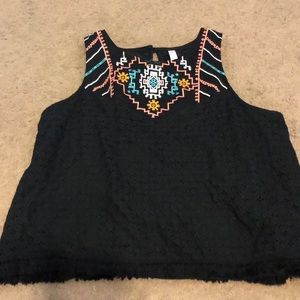 Target Eyelet & Embroidered Tank Top